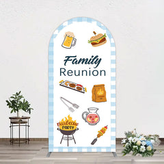 Lofaris Summer Picnic Barbecue Family Reunion Arch Backdrop