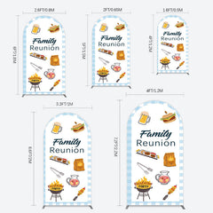 Lofaris Summer Picnic Barbecue Family Reunion Arch Backdrop