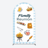 Lofaris Summer Picnic Barbecue Family Reunion Arch Backdrop