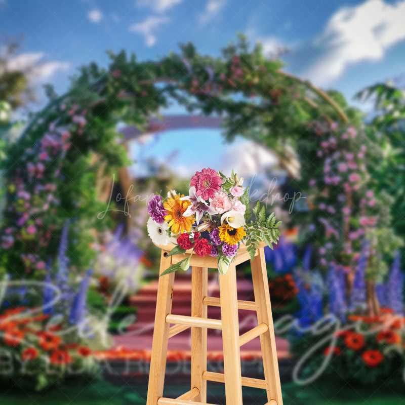 Lofaris Summer Plant Floral Arch Wedding Photography Backdrop