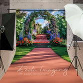 Lofaris Summer Plant Floral Arch Wedding Sweep Photo Backdrop