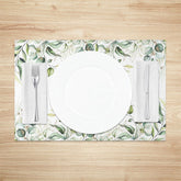 Lofaris Summer Plant Leaves Greenery Set of 4 Placemats