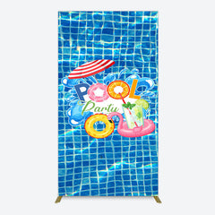 Lofaris Summer Splashing Swimming Pool Party Rectangle Backdrop