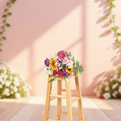Lofaris Summer Strawberry Floral Indoor Photography Backdrop
