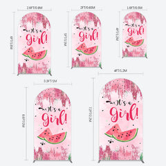 Lofaris Summer Watermelon Sweet Baby Shower Arch Backdrop