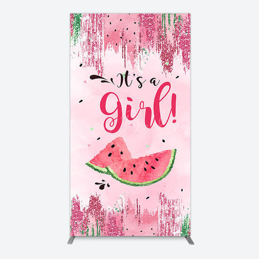 Lofaris Summer Watermelon Sweet Baby Shower Rectangle Backdrop