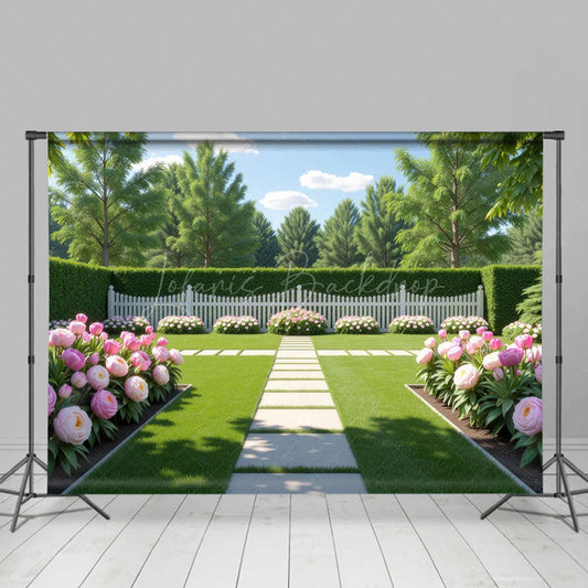 Lofaris Sunlight Clean Cut Floral Garden Summer Photo Backdrop