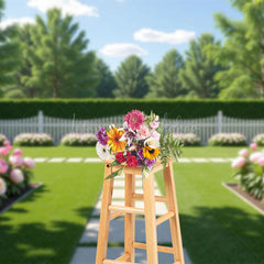 Lofaris Sunlight Clean Cut Floral Garden Summer Photo Backdrop