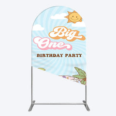 Lofaris Sunny Day Sky Big One Happy Birthday Arch Backdrop