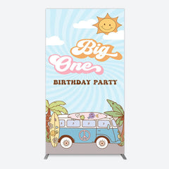 Lofaris Sunny Day Sky Big One Happy Birthday Rectangle Backdrop