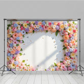 Lofaris Sunshine Floral Arch White Wall Spring Vibe Backdrop