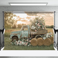 Lofaris Sunshine Truck Spring Photography Backdrop For Shoot