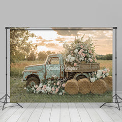 Lofaris Sunshine Truck Spring Photography Backdrop For Shoot