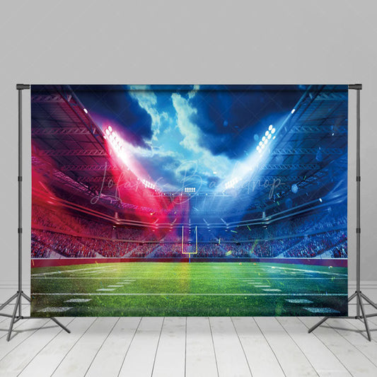 Lofaris Super Bowl Venue Blue Sky Sport Photography Backdrop