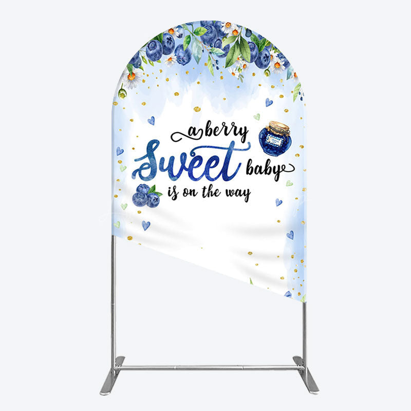 Lofaris Sweet Berry Floral Lovely Baby Shower Arch Backdrop