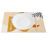 Lofaris Sweet Boho Elegant Geometry Moon Set of 4 Placemats