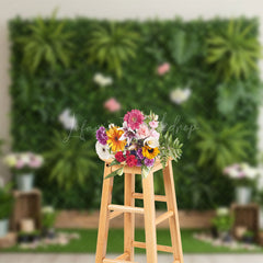 Lofaris Sweet Boho Grass Board Fresh Cute Wedding Backdrop