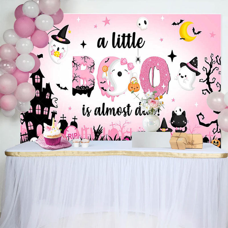 Lofaris Sweet Boos Lovely Halloween Baby Shower Backdrop