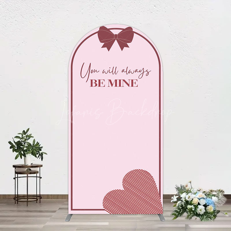 Lofaris Sweet Bow Heart You Are Mine Wedding Arch Backdrop