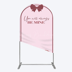 Lofaris Sweet Bow Heart You Are Mine Wedding Arch Backdrop