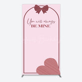 Lofaris Sweet Bow Heart You Are Mine Wedding Rectangle Backdrop