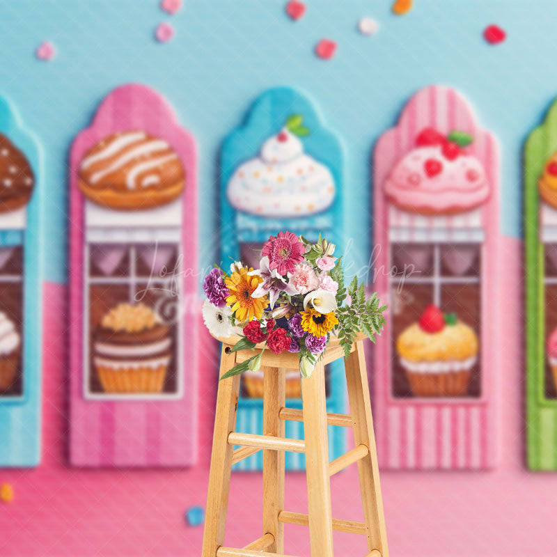 Lofaris Sweet Candyland Dessert Cake Smash Photo Backdrop
