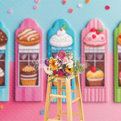 Lofaris Sweet Candyland Dessert Cake Smash Photo Backdrop