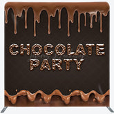 Lofaris Sweet Chocolate Birthday Square Tension Backdrop