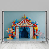 Lofaris Sweet Circus Balloons Birthday Cake Smash Backdrop