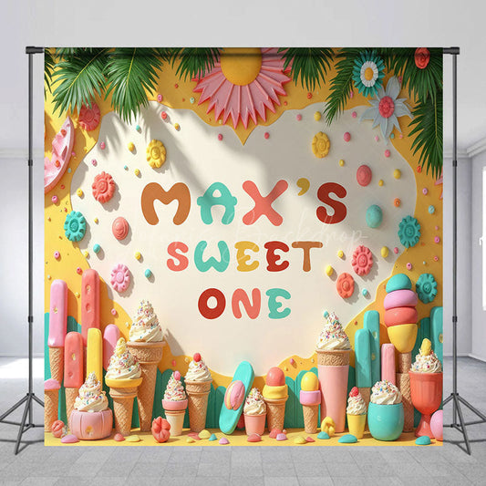 Lofaris Sweet Dessert Summer Shop Custom Birthday Backdrop