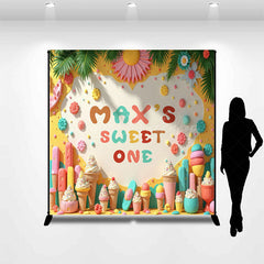 Lofaris Sweet Dessert Summer Shop Custom Birthday Backdrop