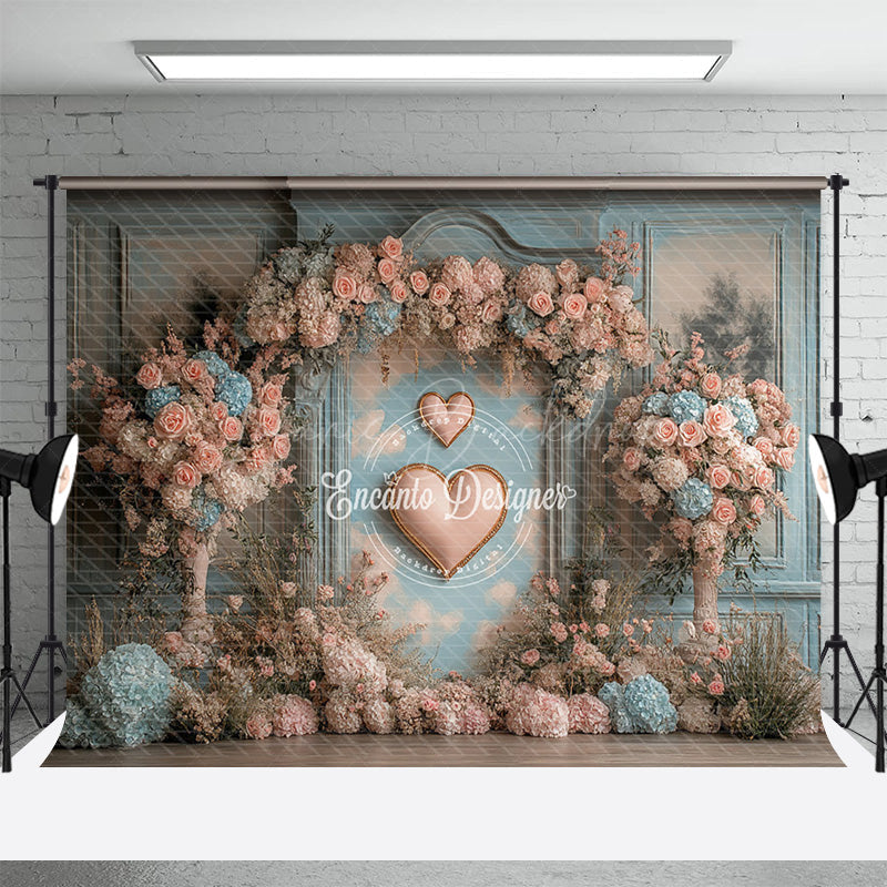 Lofaris Sweet Floral Arched Elegant Wall Wedding Backdrop