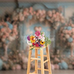 Lofaris Sweet Floral Arched Elegant Wall Wedding Backdrop