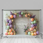 Lofaris Sweet Floral Balloon Arch Wedding Photo Backdrop