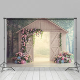Lofaris Sweet Floral Farm Barn Elegant Wedding Backdrop