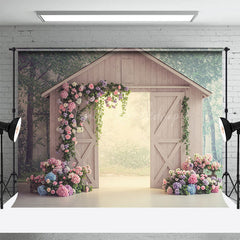 Lofaris Sweet Floral Farm Barn Elegant Wedding Backdrop