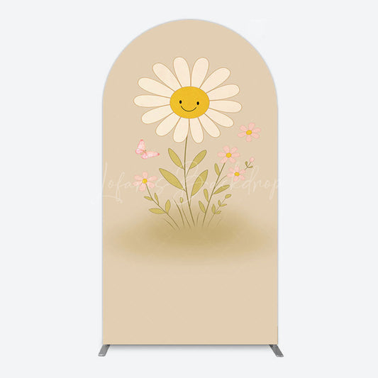 Lofaris Sweet Flower Butterfly Happy Birthday Arch Backdrop