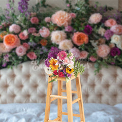 Lofaris Sweet Fresh Spring Photography Headboard Backdrop