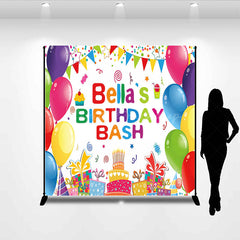 Lofaris Sweet Gift Balloon Flags Custom Birthday Backdrop