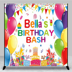 Lofaris Sweet Gift Balloon Flags Custom Birthday Backdrop