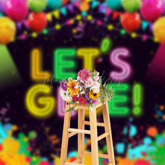 Lofaris Sweet Graffiti Wall Lets Gloe Dance Photo Backdrop