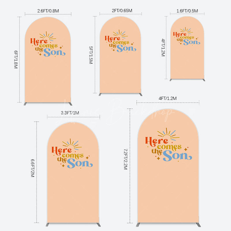 Lofaris Sweet Here Comes The Sun Baby Shower Arch Backdrop