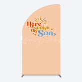 Lofaris Sweet Here Comes The Sun Baby Shower Half Moon Arch Backdrop