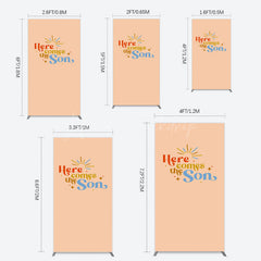 Lofaris Sweet Here Comes The Sun Baby Shower Rectangle Backdrop
