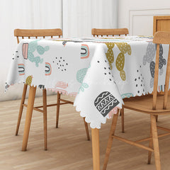 Lofaris Sweet Holiday Tablecloth with Carnival and Circus Pattern for Kids Birthday Party Fun Celebrations