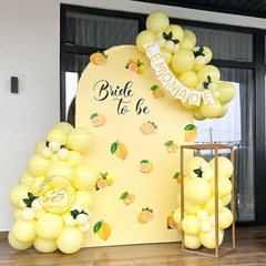 Lofaris Sweet Lemons Bride To Be Celebration Arch Backdrop