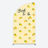 Lofaris Sweet Lemons Bride To Be Celebration Half Moon Arch Backdrop