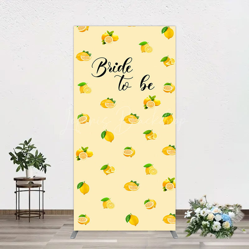 Lofaris Sweet Lemons Bride To Be Celebration Rectangle Backdrop