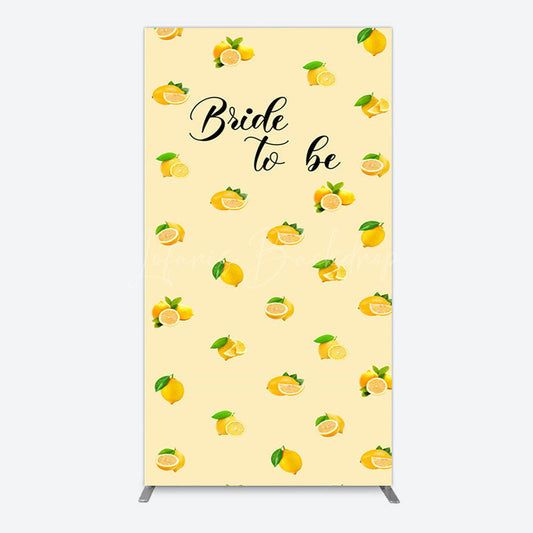 Lofaris Sweet Lemons Bride To Be Celebration Rectangle Backdrop
