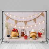 Lofaris Sweet Muffin White Brick Wall Cake Smash Backdrop